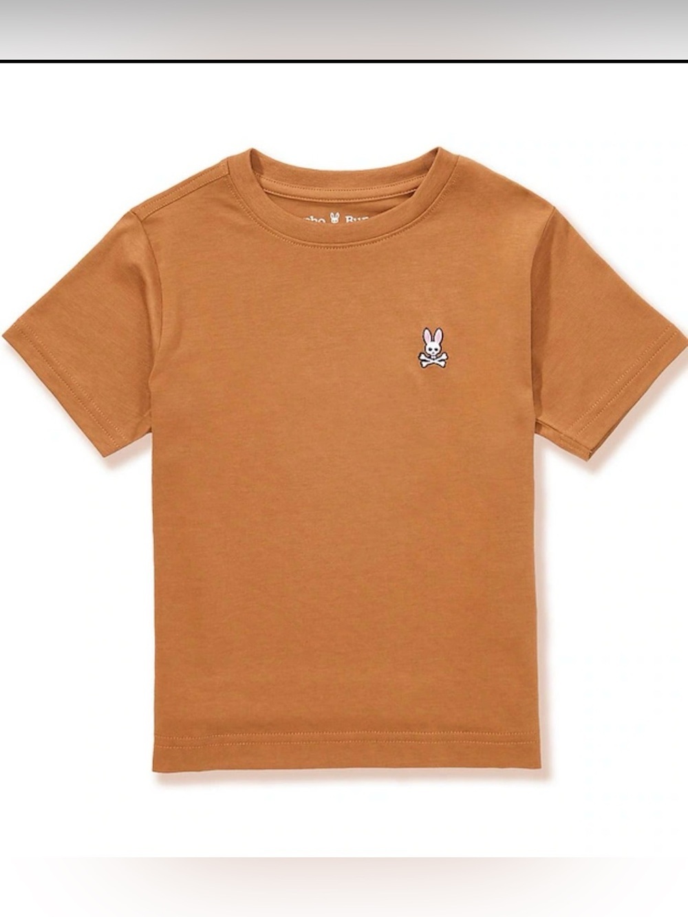 Psycho Bunny Toddler Boys 3T Short Sleeve Classic T-Shirt Toasted Coconut NWT